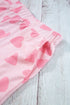 Valentine Heart Shape Print Long Sleeve Top Shorts Lounge Set